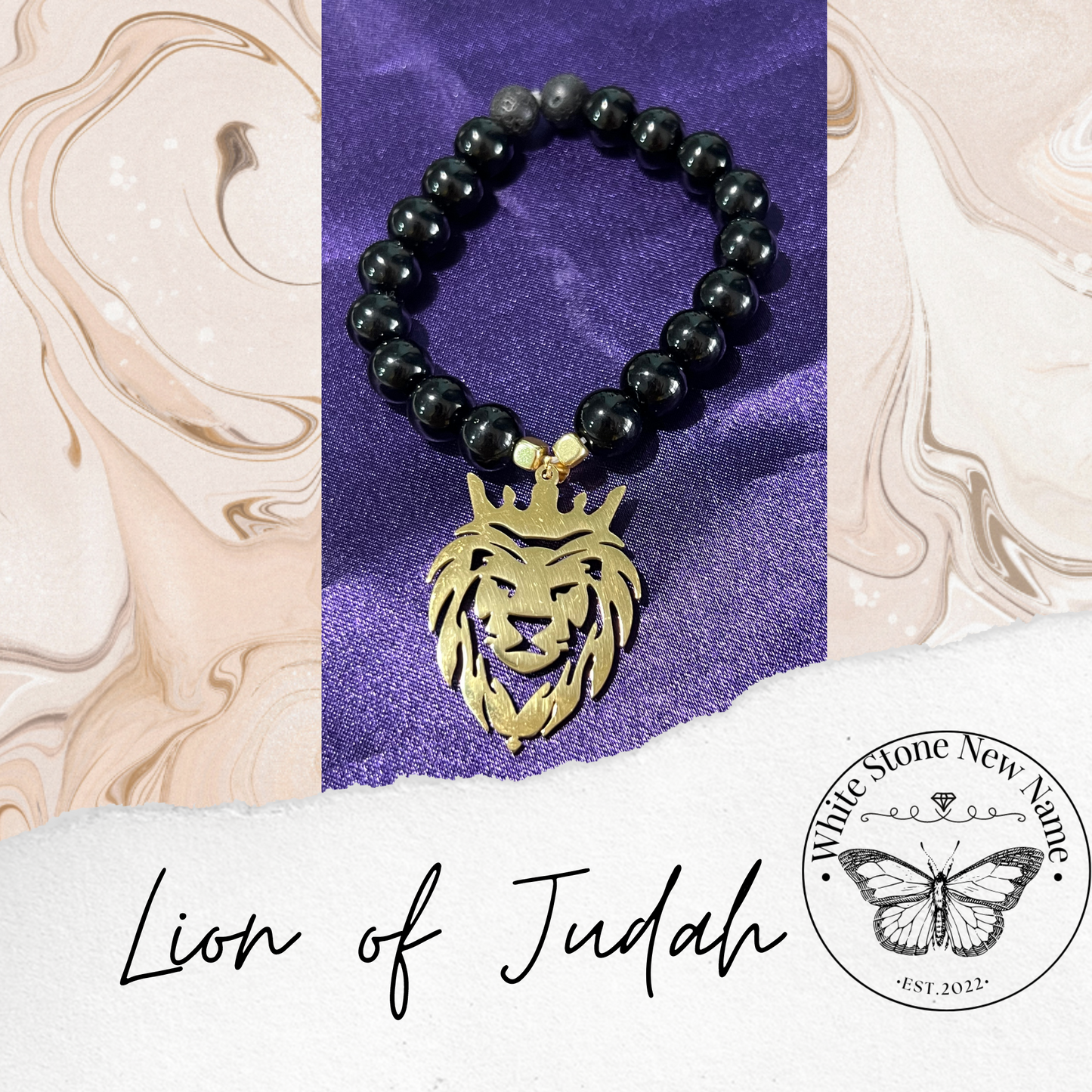 Lion of Judah Stretchy Bracelet