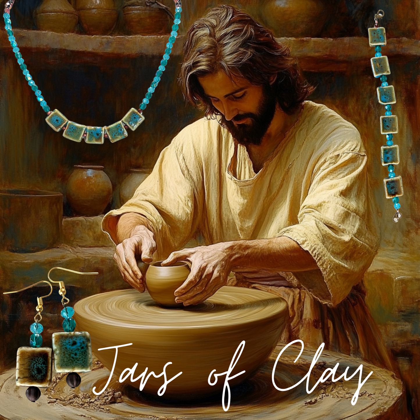 Jars of Clay Ceramic Jewelry SET