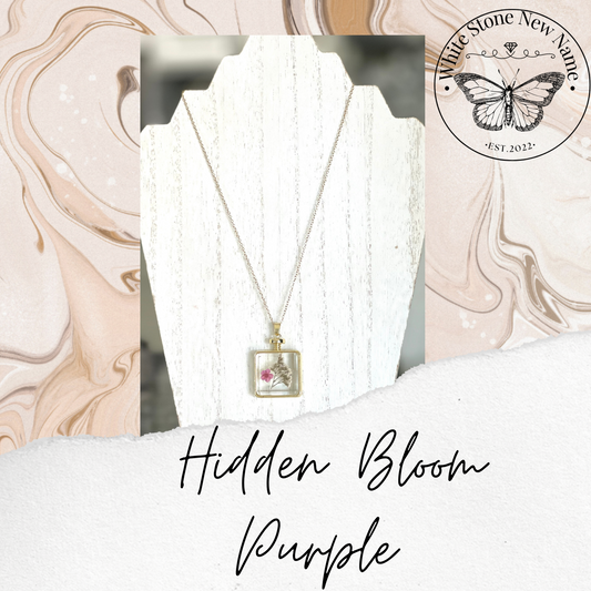 Hidden Bloom Pressed Flower Necklace