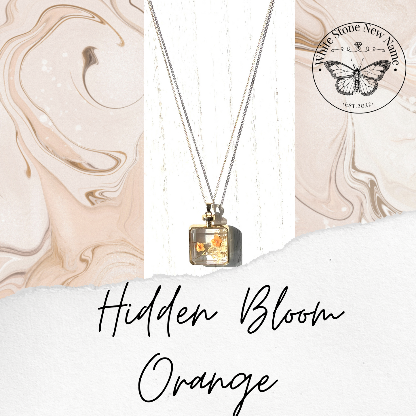 Hidden Bloom Pressed Flower Necklace