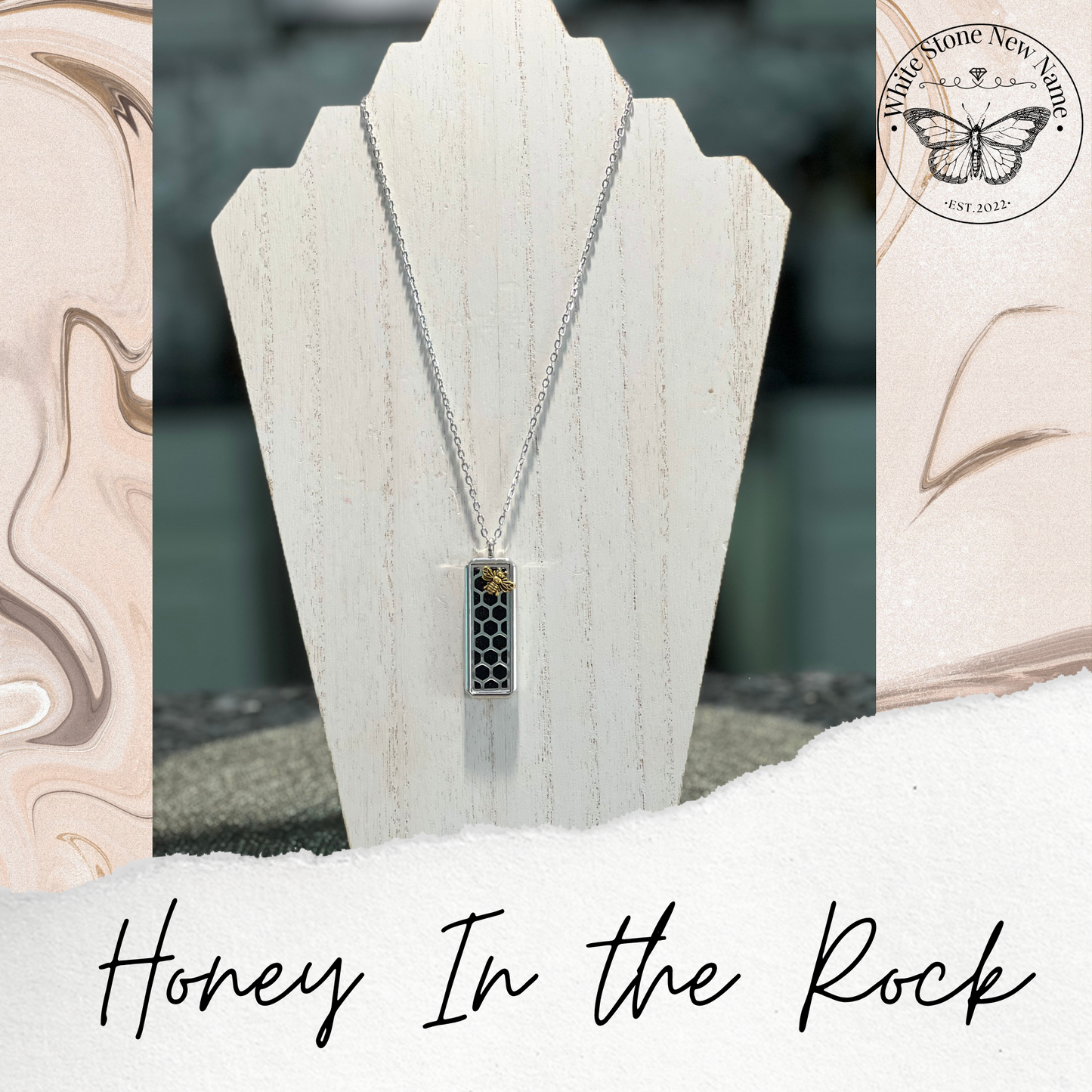 Honey In the Rock Diffuser Necklace