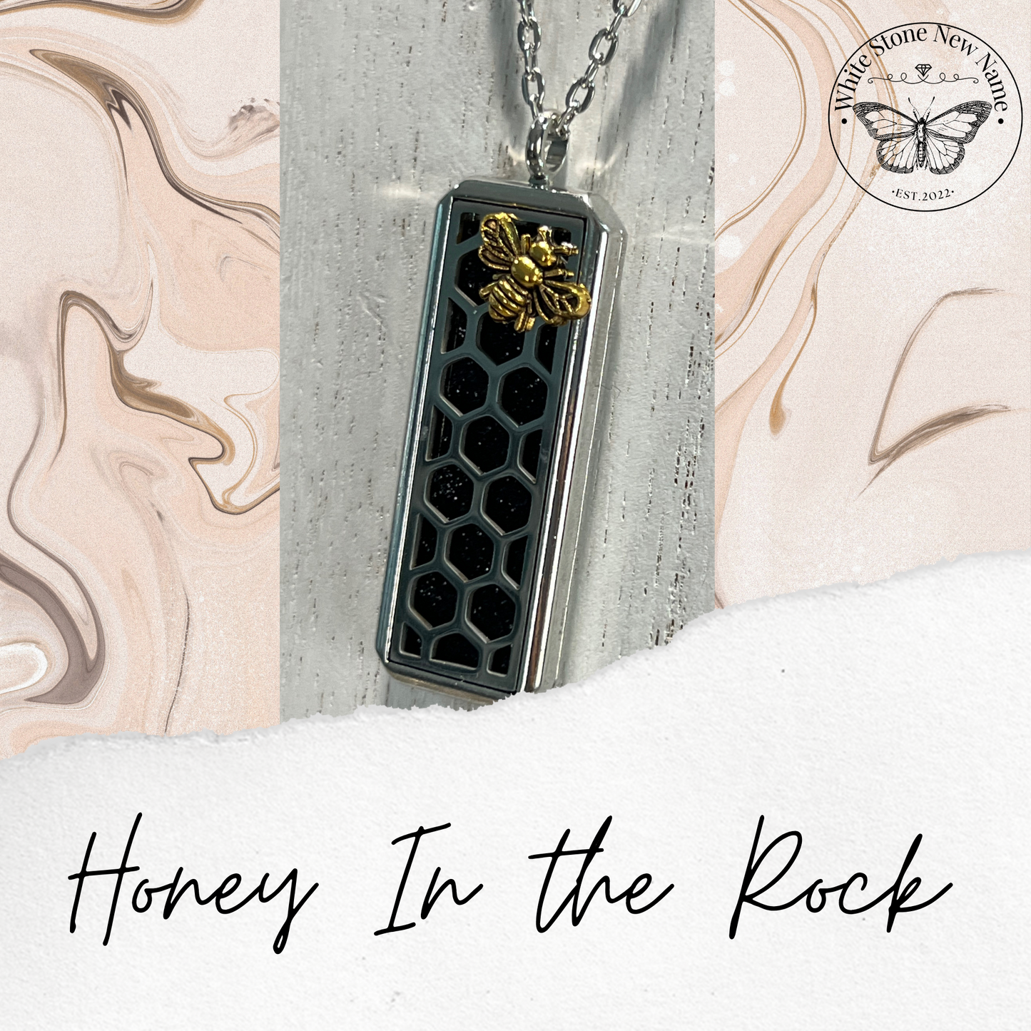 Honey In the Rock Diffuser Necklace