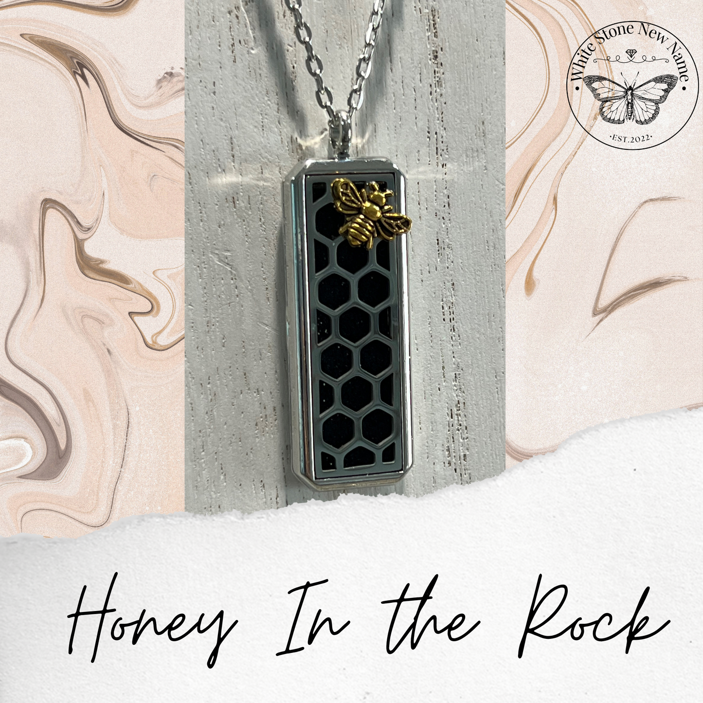 Honey In the Rock Diffuser Necklace