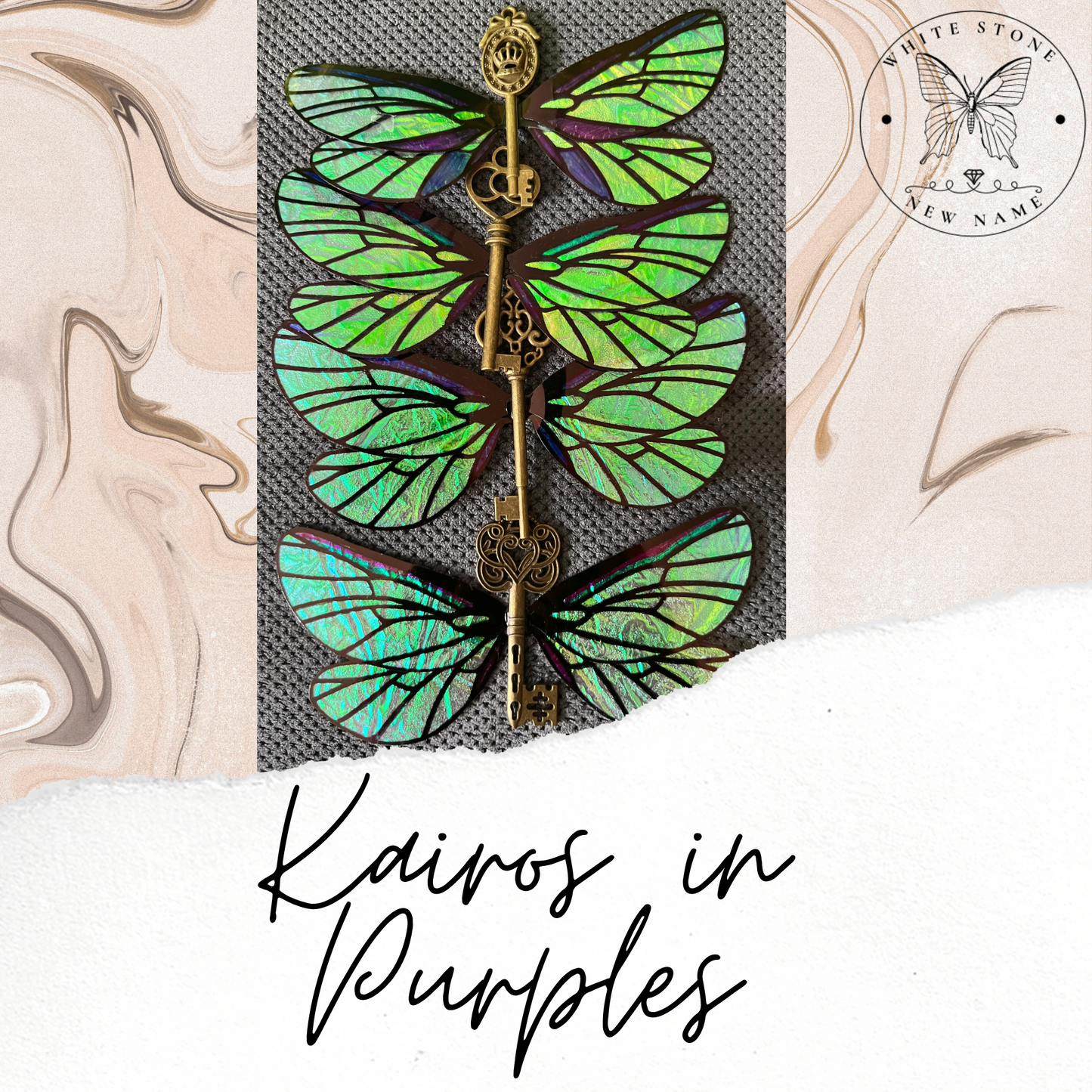 NEW DESIGN! Kairos Necklace Dragonfly and Key